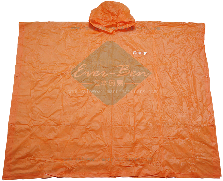 Vinyl orange raincape supplier